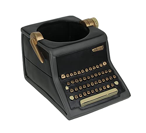 typewriter planter pot Allen Designs Baby Vintage Writer Indoor / Outdoor Decorative Black Ty – RoMilner LLC