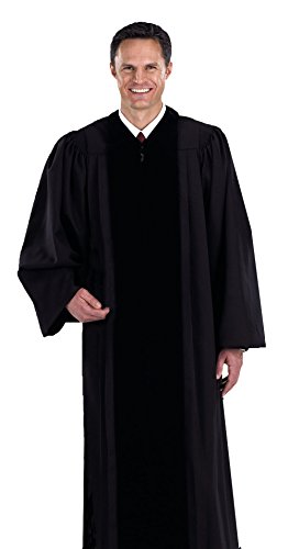 Black Pastor/Pulpit Robe Available in Small, Medium, Large, X-large