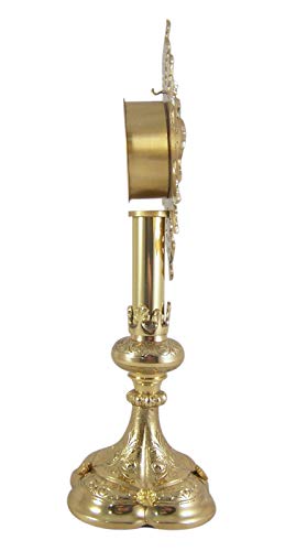 Autom Religious Ornate Brass Monstrance Reliquary Box, 13 Inch