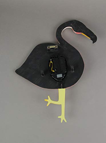 Allen Designs Crazy Legs Pink Flamingo Pendulum Wall Clock