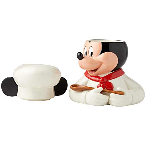 Enesco Disney Ceramics Chef Mickey Mouse Cookie Jar, 11 Inch, Multicolor