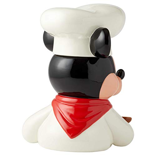 Enesco Disney Ceramics Chef Mickey Mouse Cookie Jar, 11 Inch, Multicolor