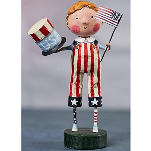 Lori Mitchell Land That I Love Polyresin American Flag Uncle Sam Hat 11146