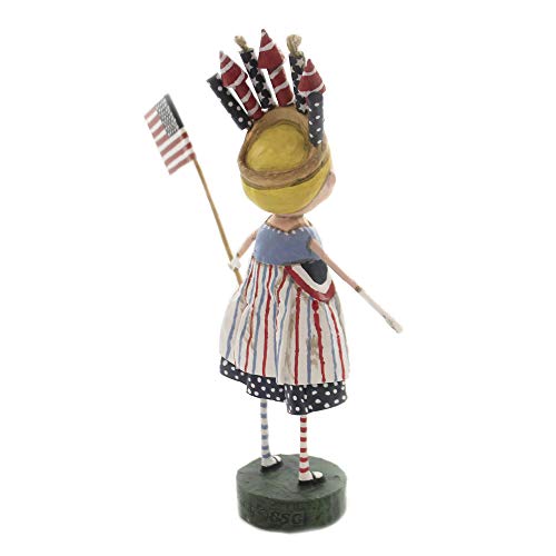 Lori Mitchell Independent IZZY Polyresin Fire Crackers USA Flag 12282