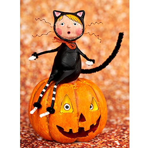 Lori Mitchell CAT & Jack Polyresin Halloween Pumpkin 11163