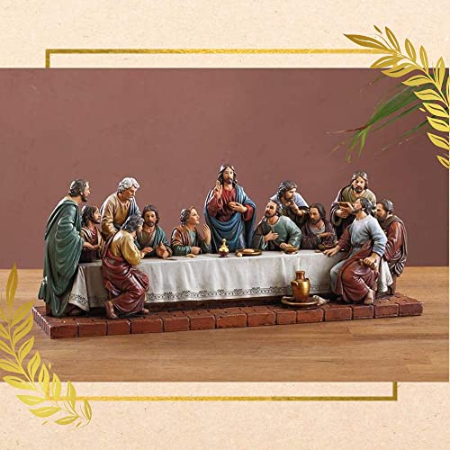 CB Avalon Gallery 16-Inch ,Resin, Last Supper Figurine Statue